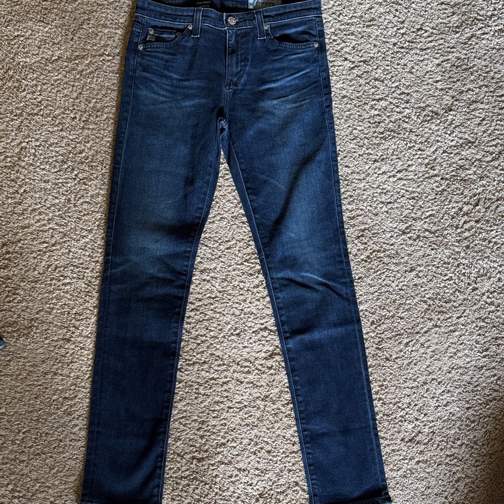 AG Adriano Goldschmied Men's Dark Indigo Skinny Jeans